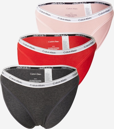 Moteriškos kelnaitės iš Calvin Klein Underwear, spalva – rožių spalva / raudona / juoda, Prekių apžvalga