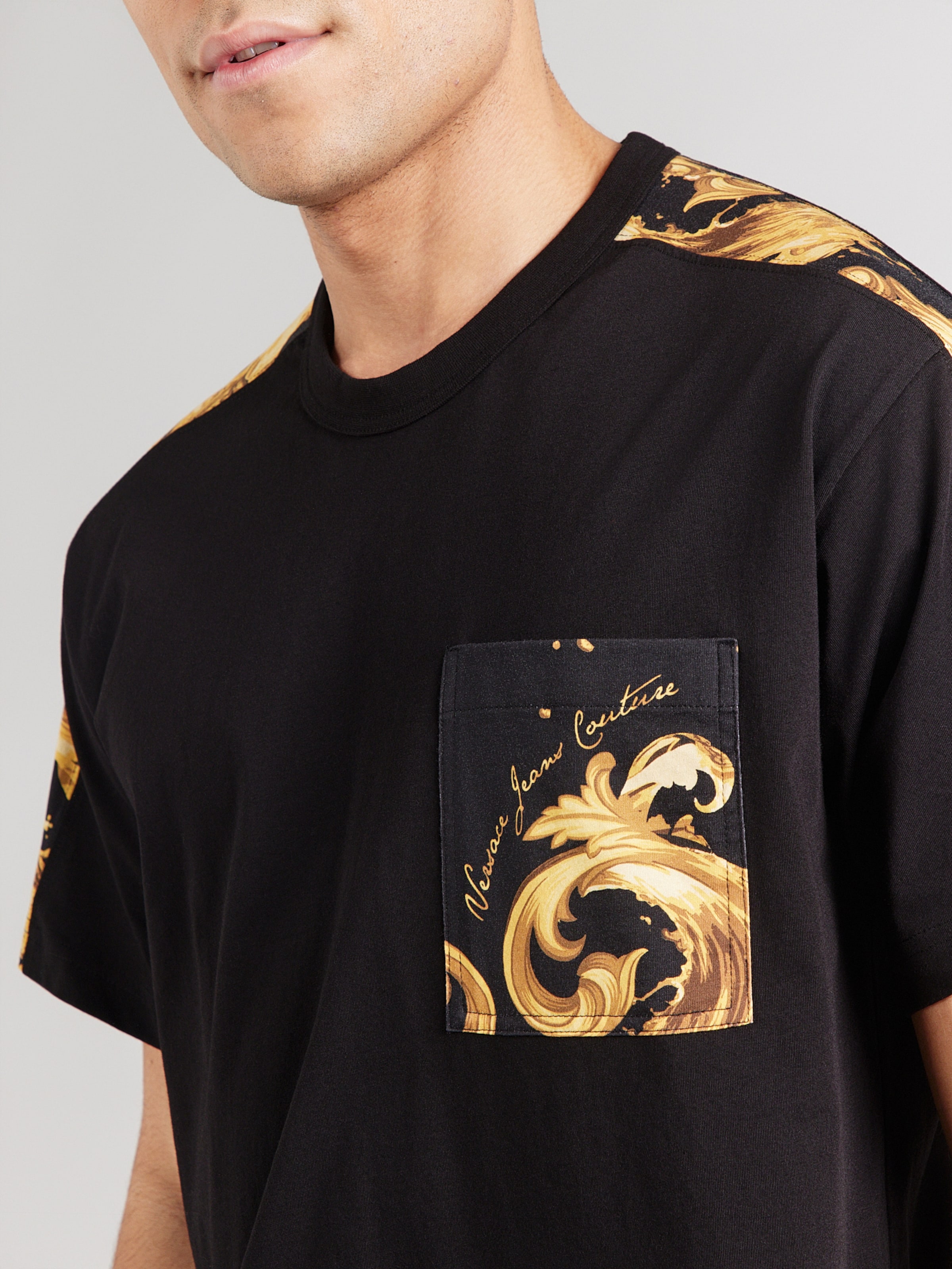 Versace Jeans Couture Tricou pe Negru | ABOUT YOU
