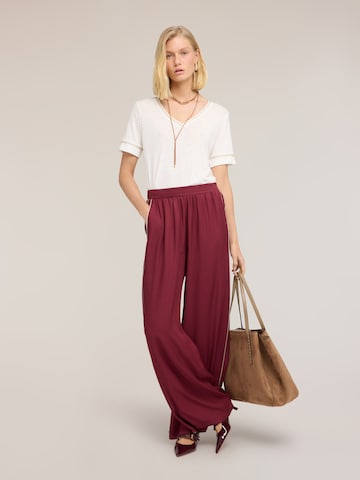 Wide Leg Pantalon MOTIVI en rouge
