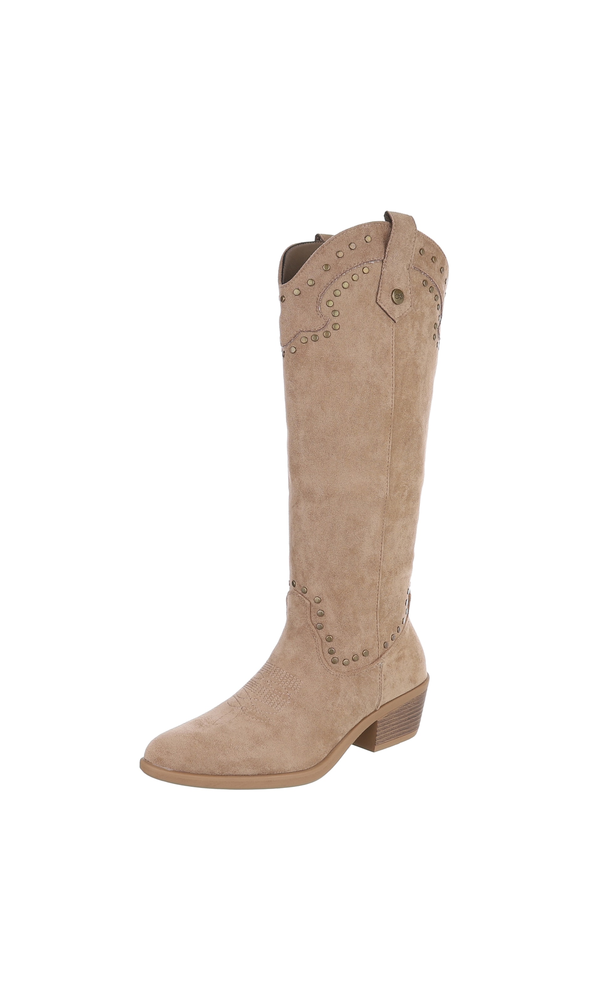 Ital-Design Cowboy Boots in Brown: front