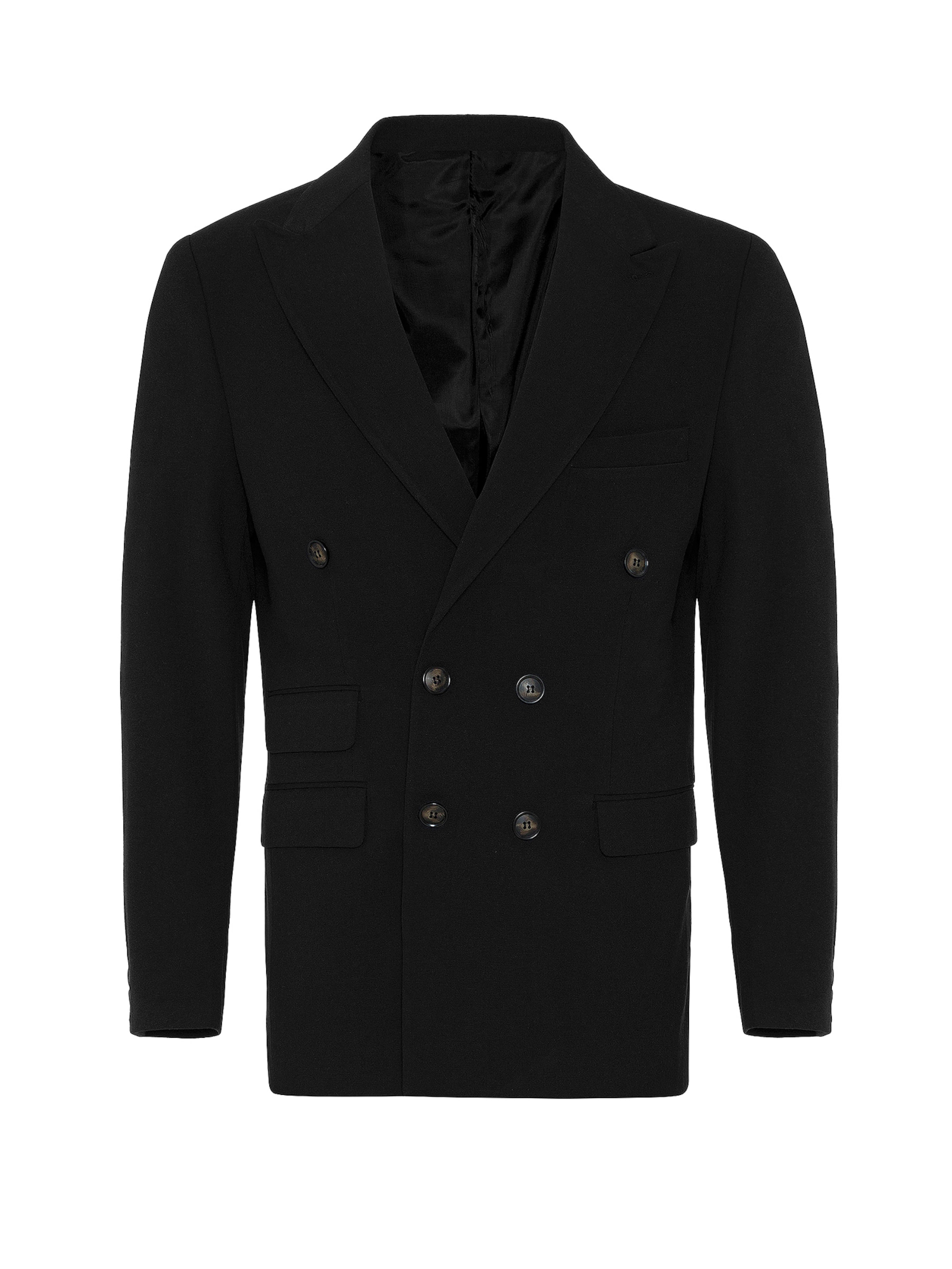 Antioch Regular fit Ανδρικό σακάκι σε μαύρο: μπροστά