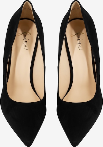 Pumps de la faina pe negru