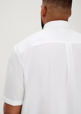 s.Oliver Men Big Sizes Regular Fit Hemd in Weiß