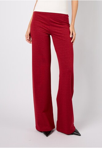 Wide leg Pantaloni 'Loui' di OH APRIL in rosso: frontale