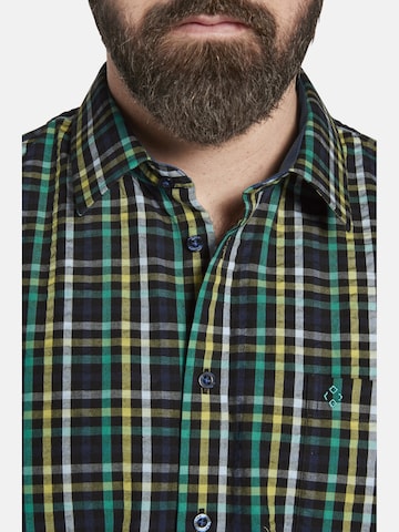 Charles Colby Comfort fit Button Up Shirt ' Duke Branag ' in Green