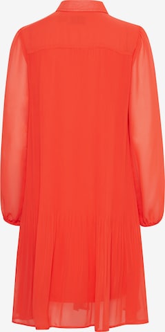 ICHI - Vestido camisero 'NALLY' en rojo