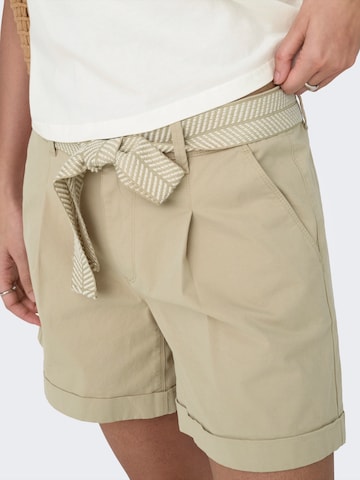 ONLY Štandardný strih Plisované nohavice 'ONLAZELEA' - Béžová