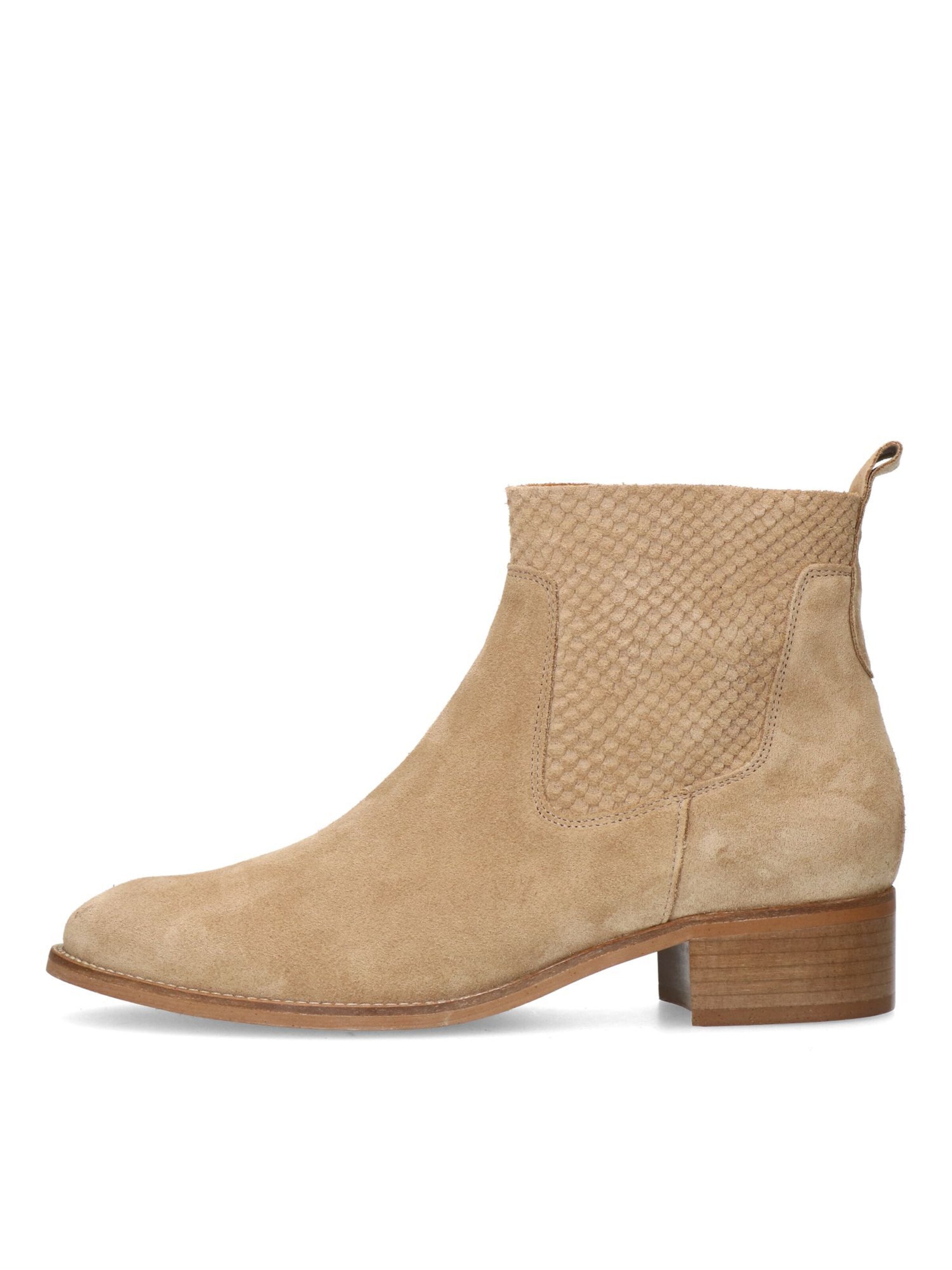 MANFIELD Stiefelette in Beige