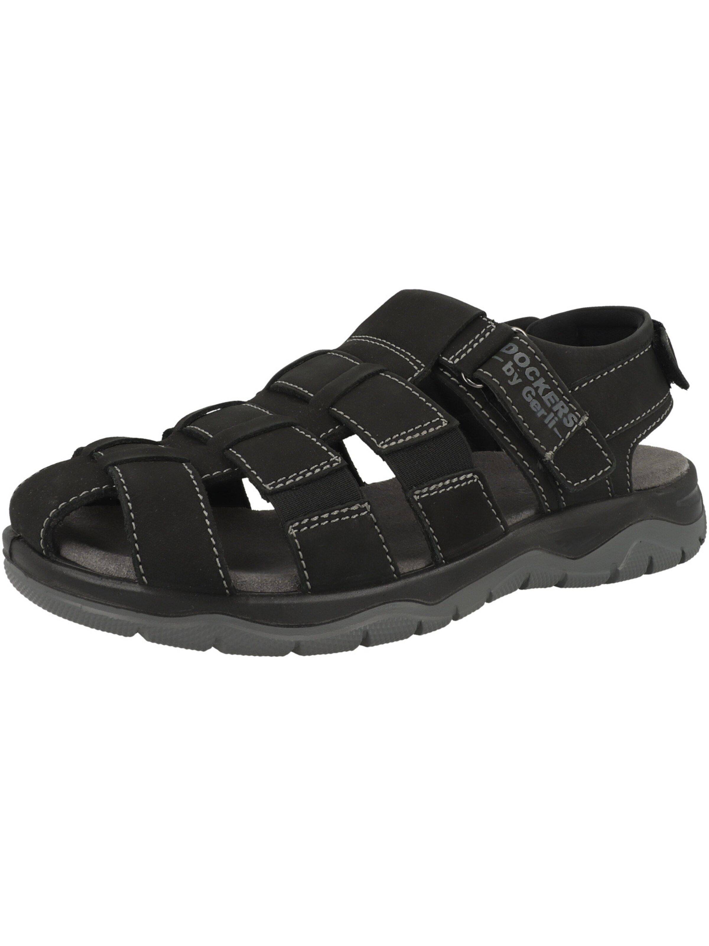 Dockers by Gerli Sandalen ' 52HU005 ' in Zwart: voorkant