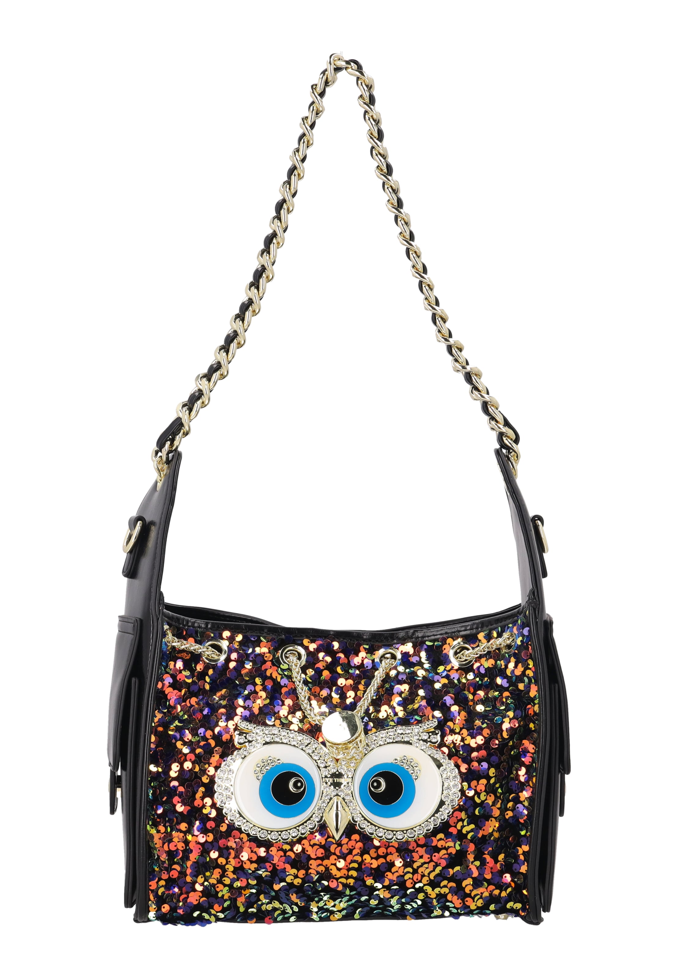 myMo Pop Schoudertas 'Eye Theme' in Zwart: voorkant