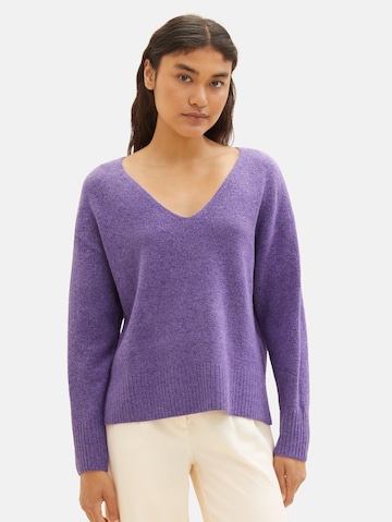 TOM TAILOR Sweater in Purple: front