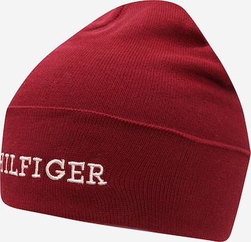 Bonnet TOMMY HILFIGER en rouge : devant