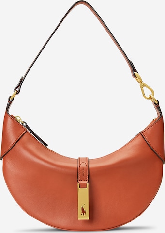 Polo Ralph Lauren - Bolso de hombro en marrón: frente