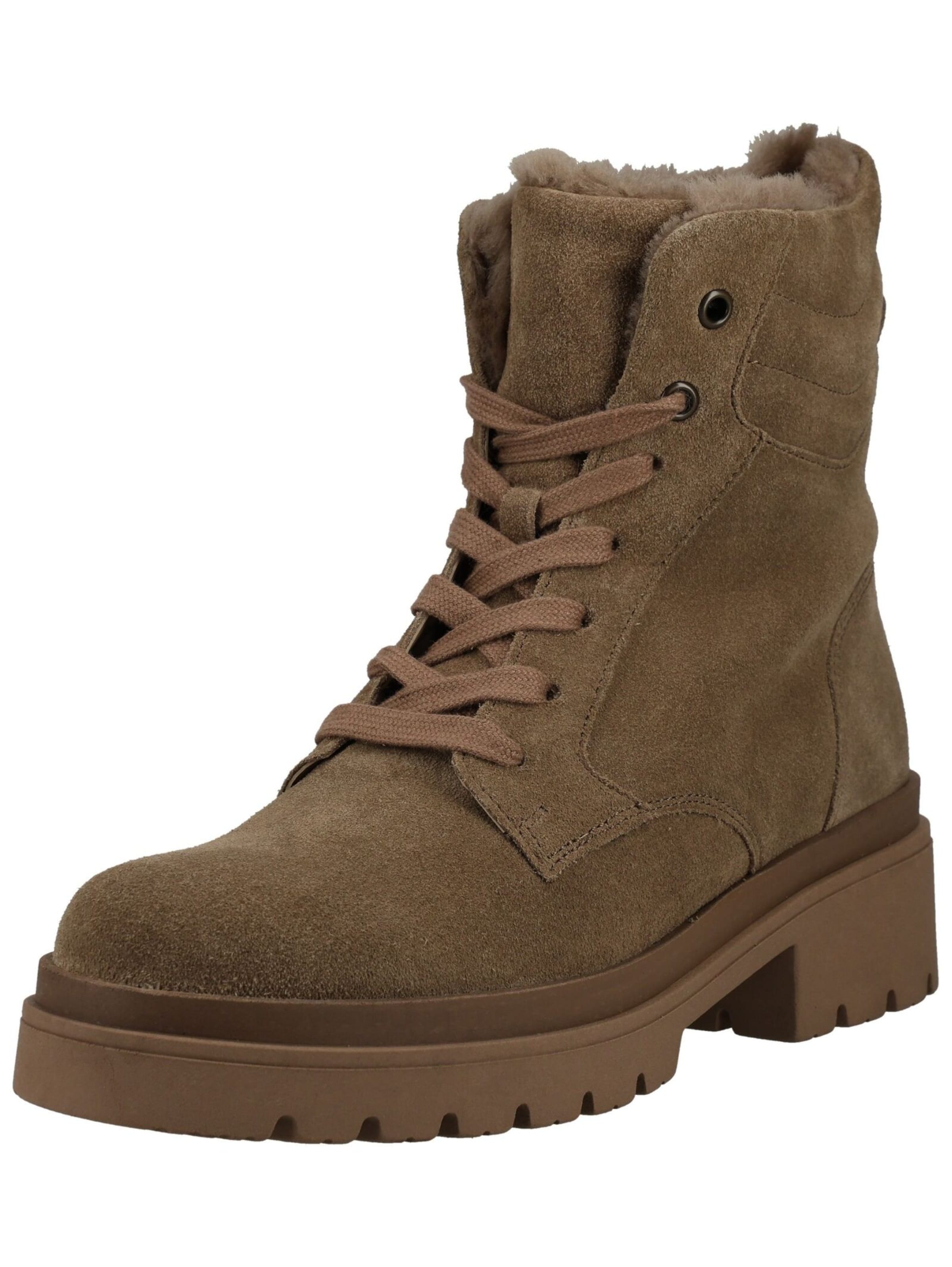 Stivaletto stringato di GABOR in beige: frontale
