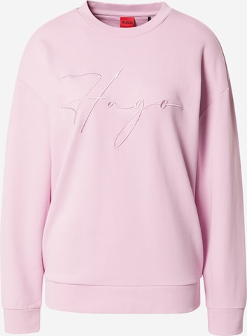 HUGO Red Sweatshirt 'Dakimara' in Pink: front