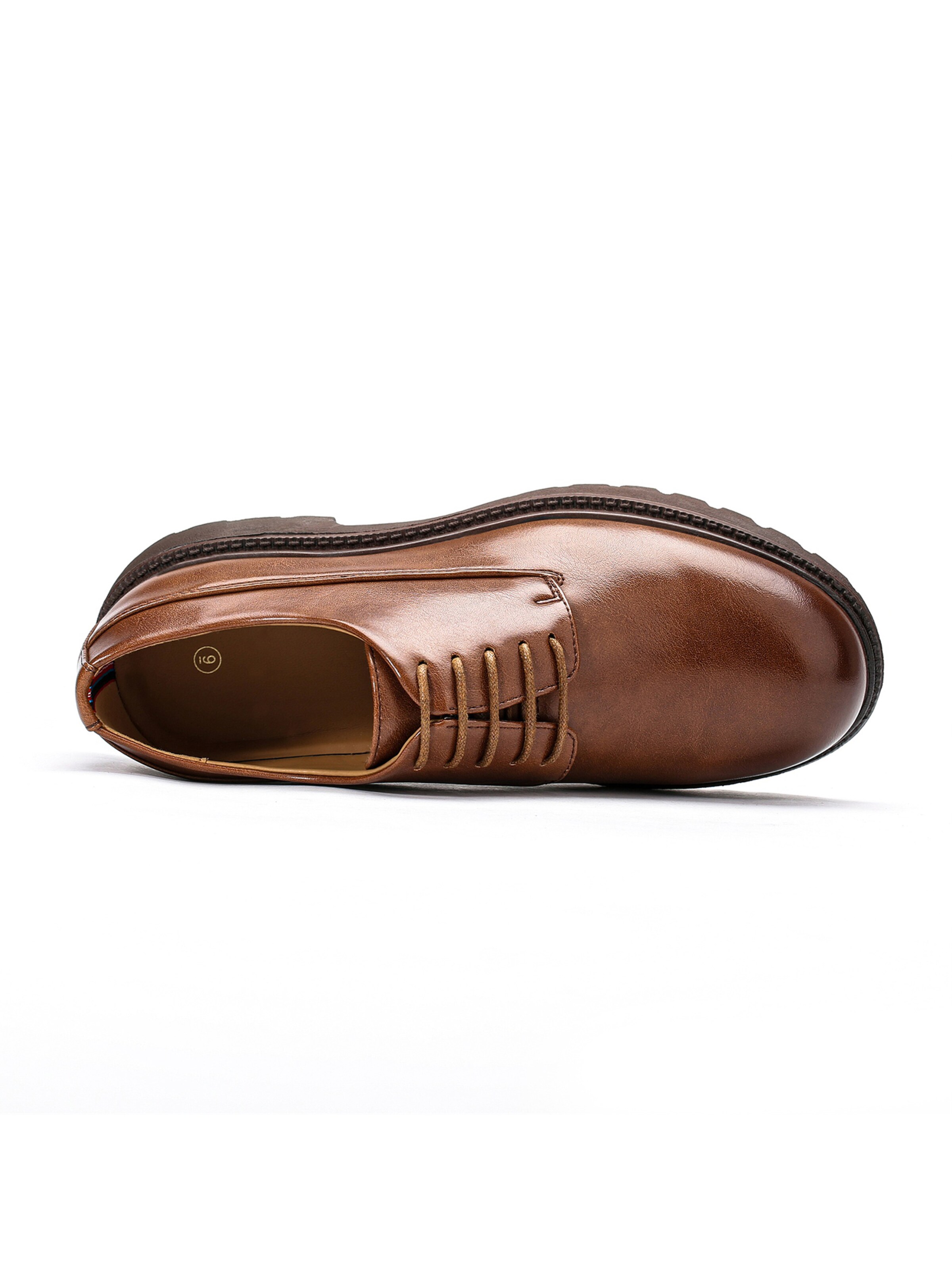 ALLTHEMEN Schnürschuh 'Schicht'‌‌‌‌‌‌‌‌‌‌ in Braun
