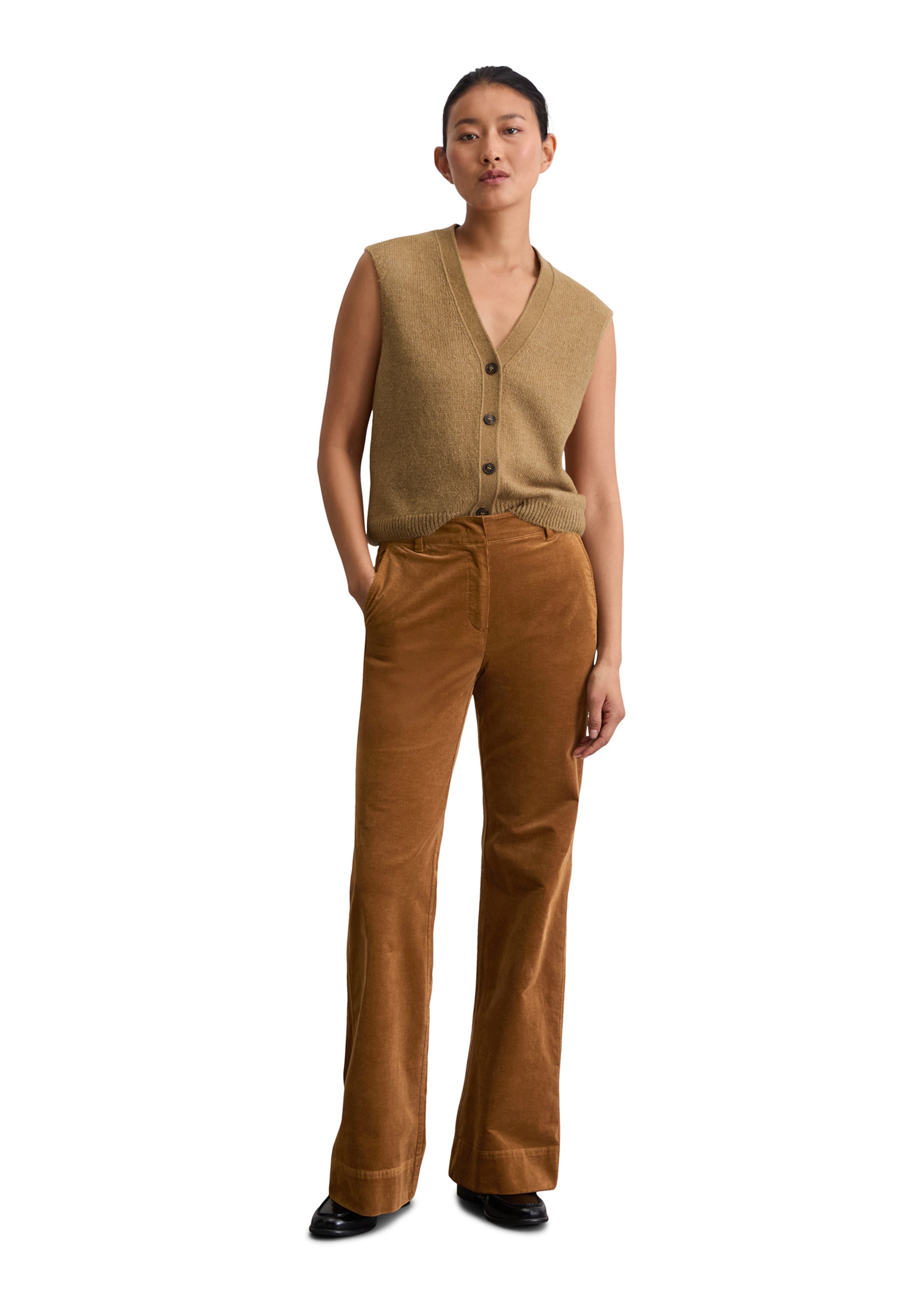 Marc O'Polo Strickweste in Braun