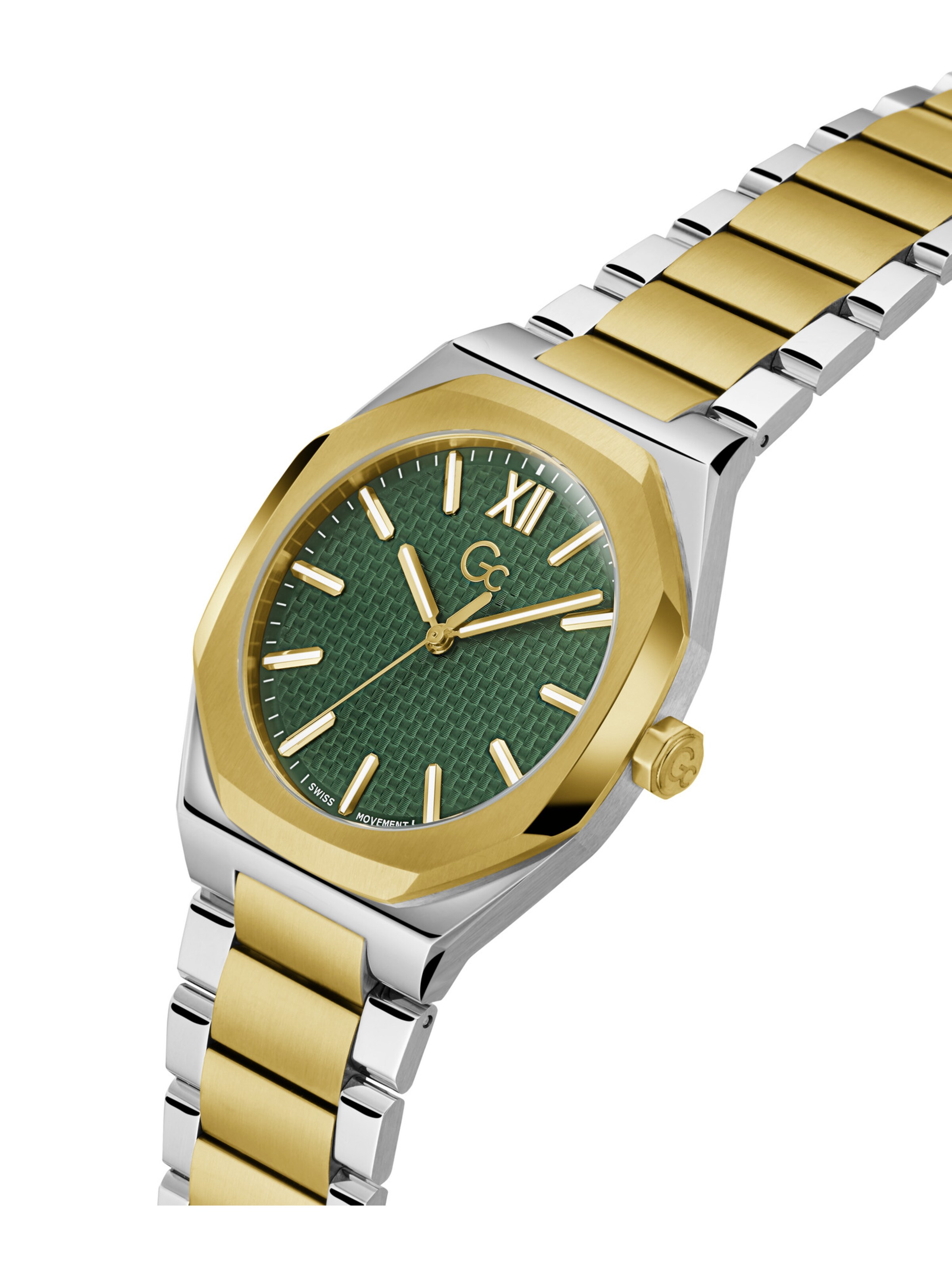 Gc Analoguhr 'Coussin Sleek' in Silber