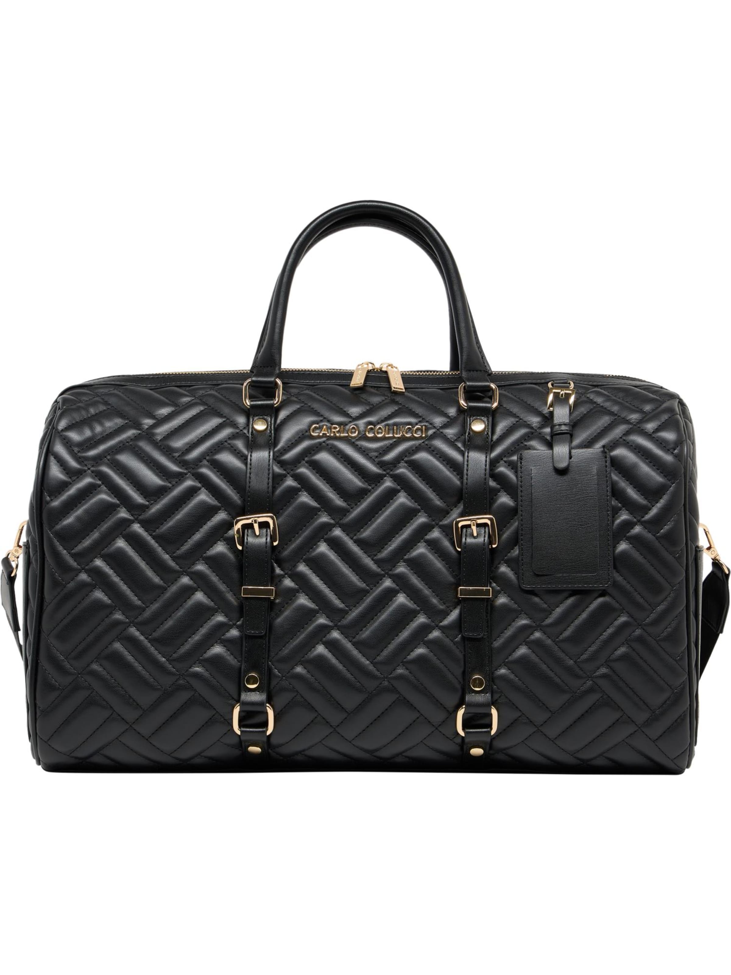 Carlo Colucci Weekender 'Engel' in Schwarz: Vorderseite