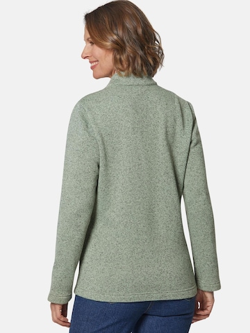 Goldner Fleece jas in Groen