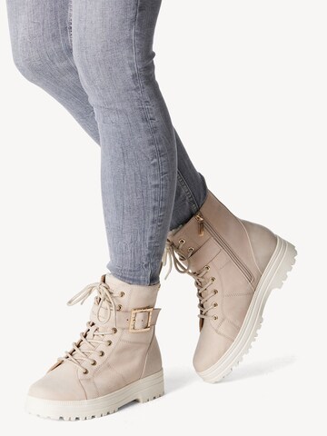 Tamaris Enkellaarsjes in Beige: voorkant