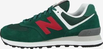 new balance Sneaker '574' in grasgrün / dunkelrot / weiß, Produktansicht