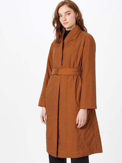 UNITED COLORS OF BENETTON Between-Seasons Coat in Caramel, View model