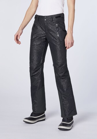 CHIEMSEE Loose fit Outdoor Pants in Black: front