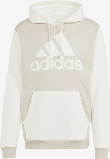 ADIDAS SPORTSWEAR Αθλητική μπλούζα φούτερ 'Essentials' σε άμμος / σκούρο μπεζ, Άποψη προϊόντος