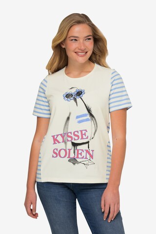 T-shirt LAURASØN en blanc : devant