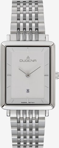 DUGENA Analog Watch in Silver: front