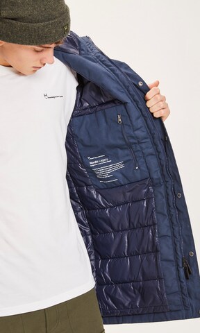 KnowledgeCotton Apparel Between-season jacket 'Nordic Legacy' in Blue