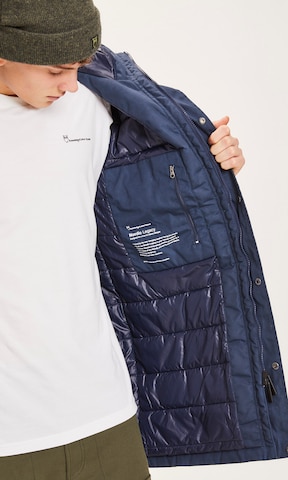 KnowledgeCotton Apparel Tussenjas 'Nordic Legacy' in Blauw