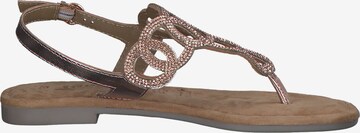 TAMARIS T-bar sandals in Bronze