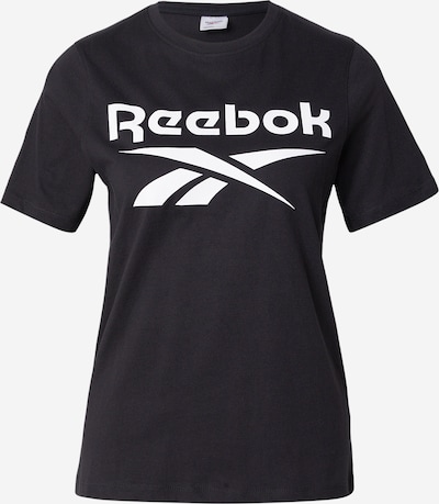 Reebok Tehnička sportska majica u crna / bijela, Pregled proizvoda