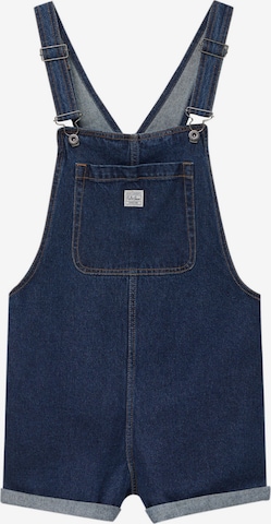 Pull&Bear Regular Latzjeans in Blau: predná strana