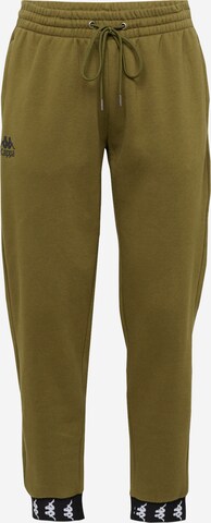 KAPPA Zúžený Kalhoty 'LEOPOLD' – zelená: přední strana