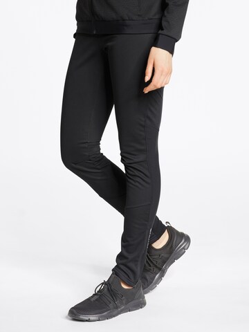 ZIENER Regular Workout Pants 'Nura' in Black