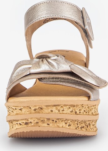 GABOR Strap Sandals in Gold