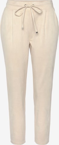 Regular Pantalon LASCANA en beige : devant
