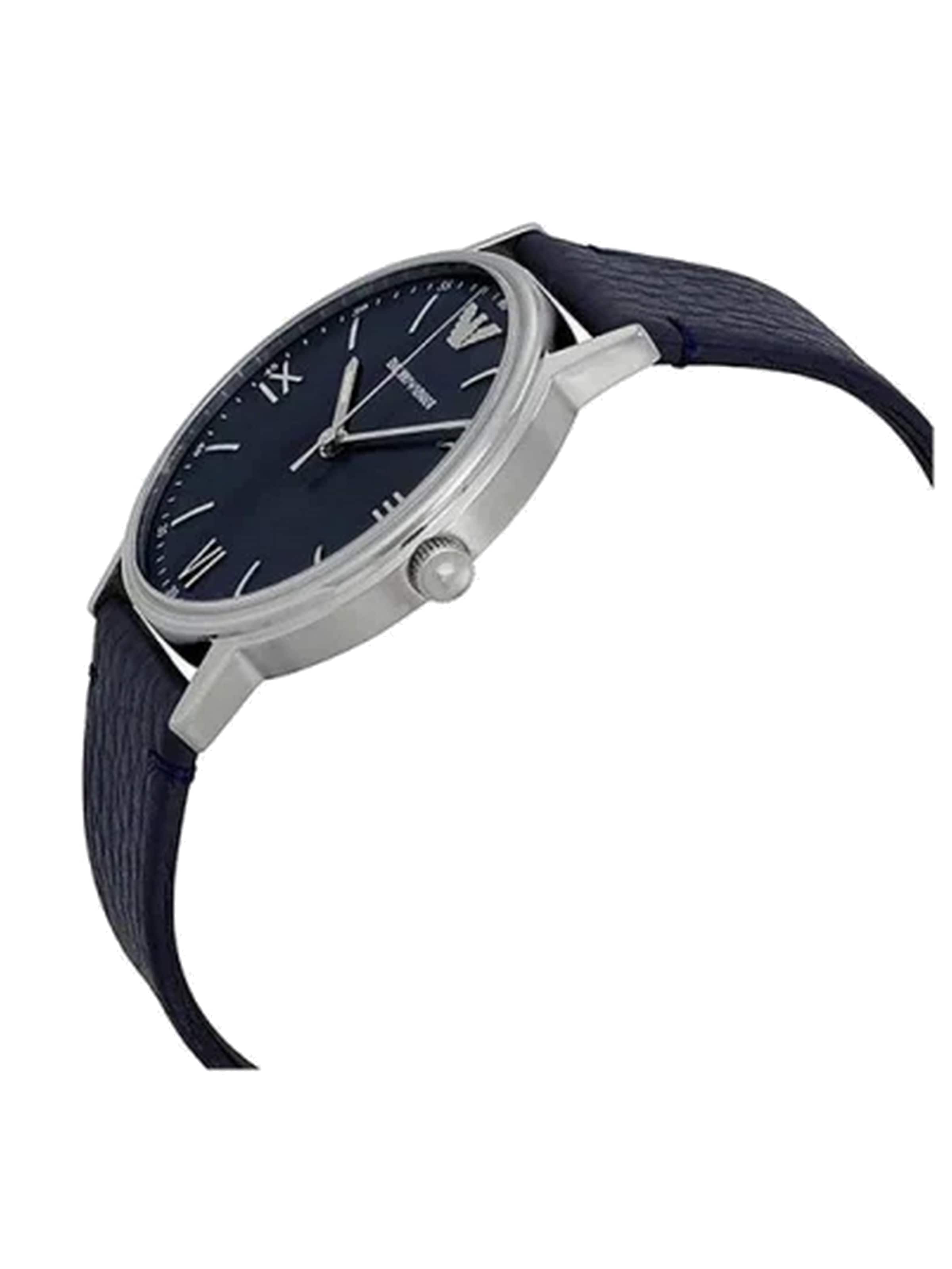 Emporio Armani Analoog horloge 'Kappa Silver' in Zilver