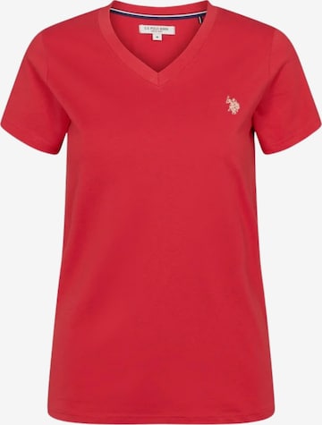 U.S. POLO ASSN. Top in Rood: voorkant