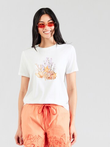 ONLY T-shirt 'ONLKITA' i vit: framsida