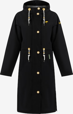 Schmuddelwedda Raincoat in Black: front