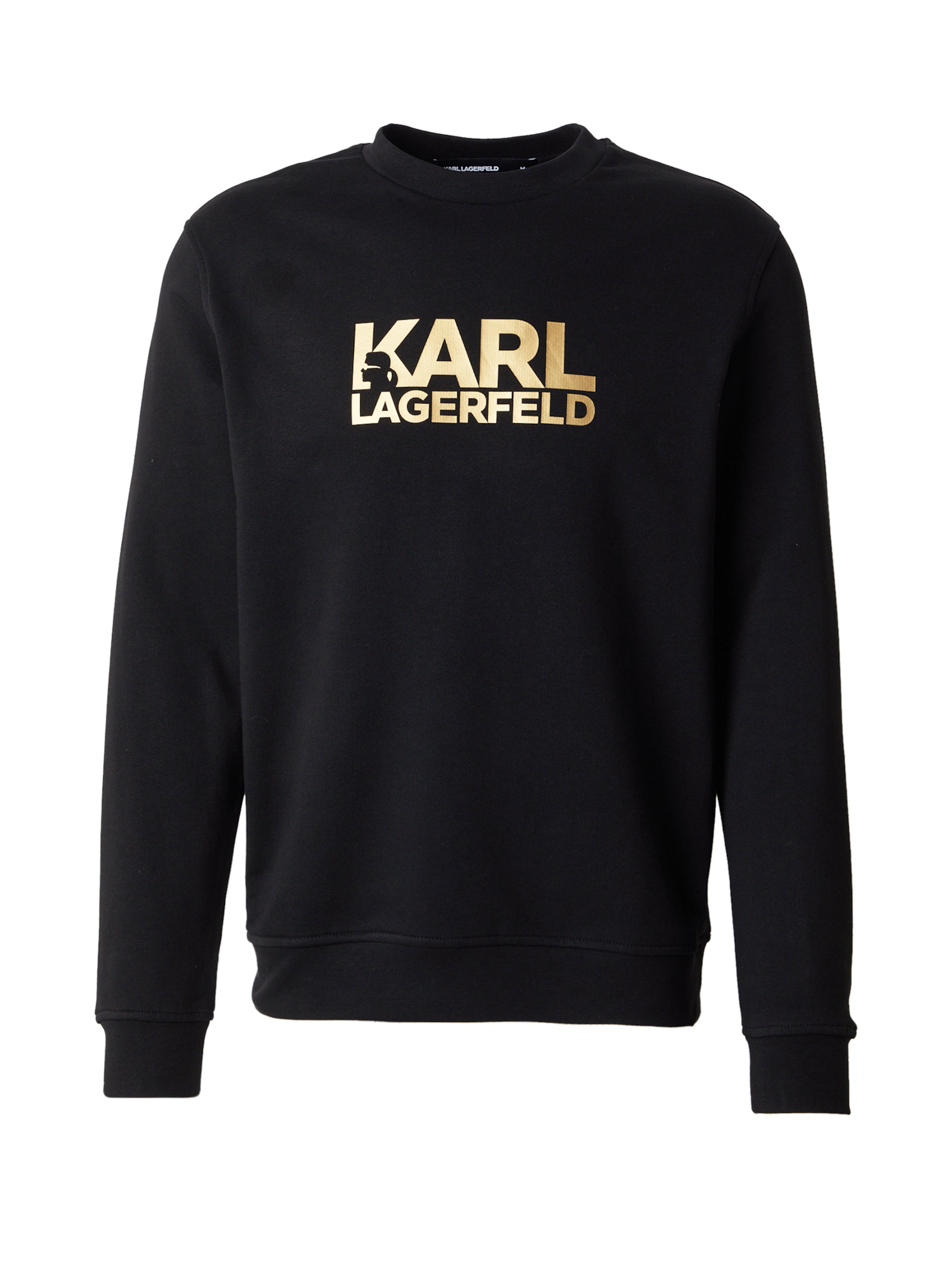 melns Karl Lagerfeld Sportisks džemperis: no priekšpuses