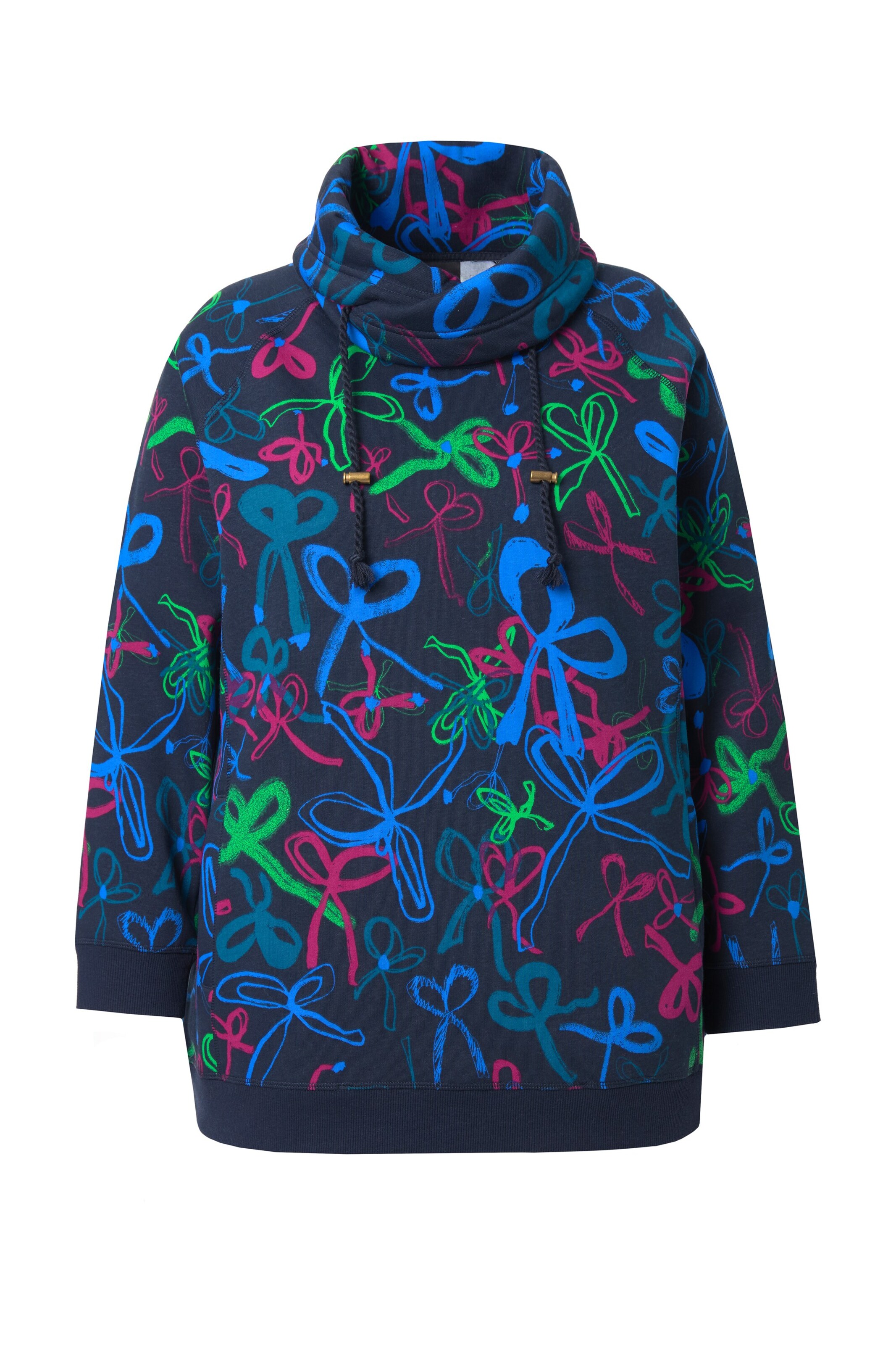 Ulla Popken Sweatshirt in Blau: Vorderseite