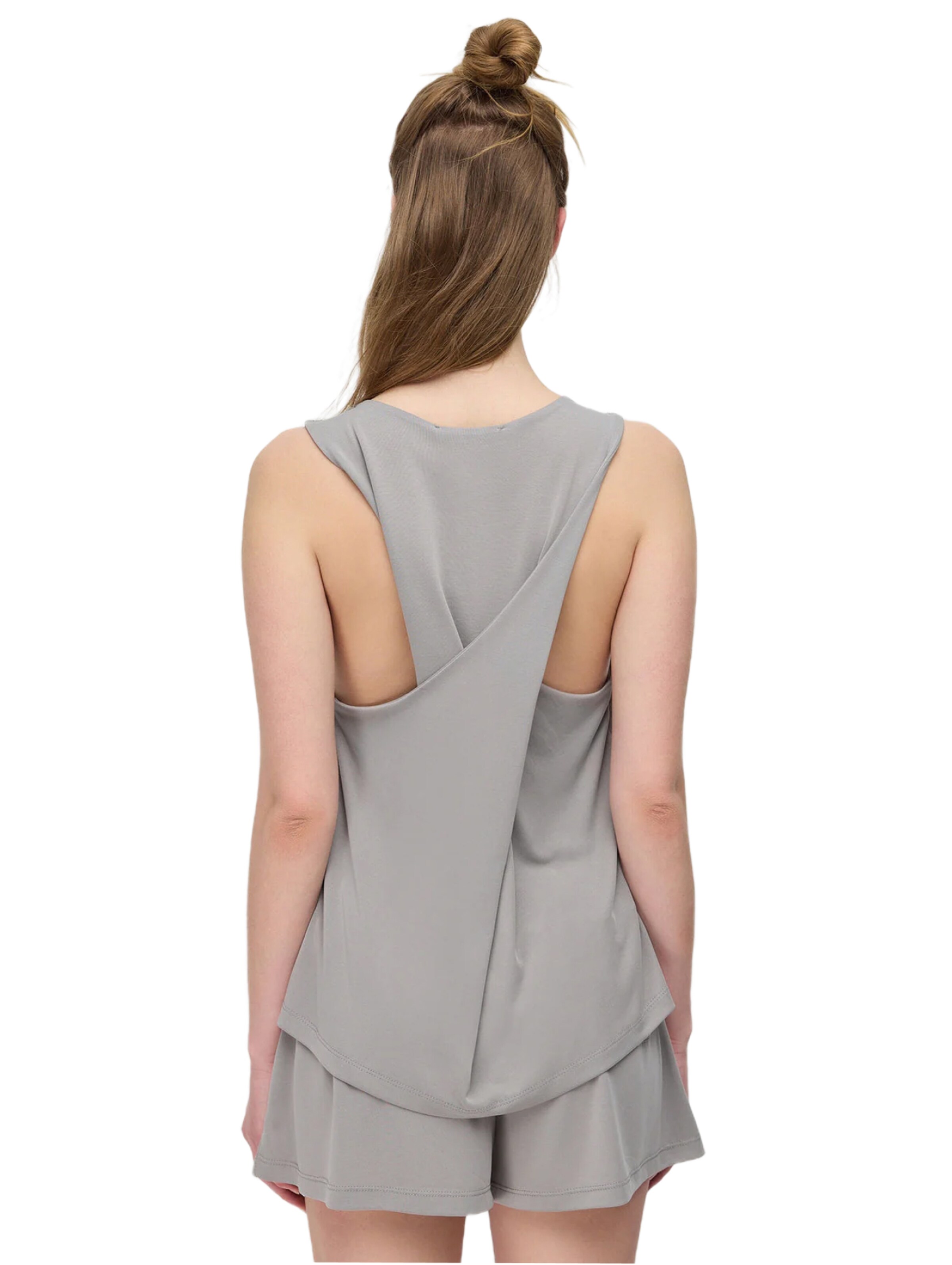 No Matter What Top in Grey