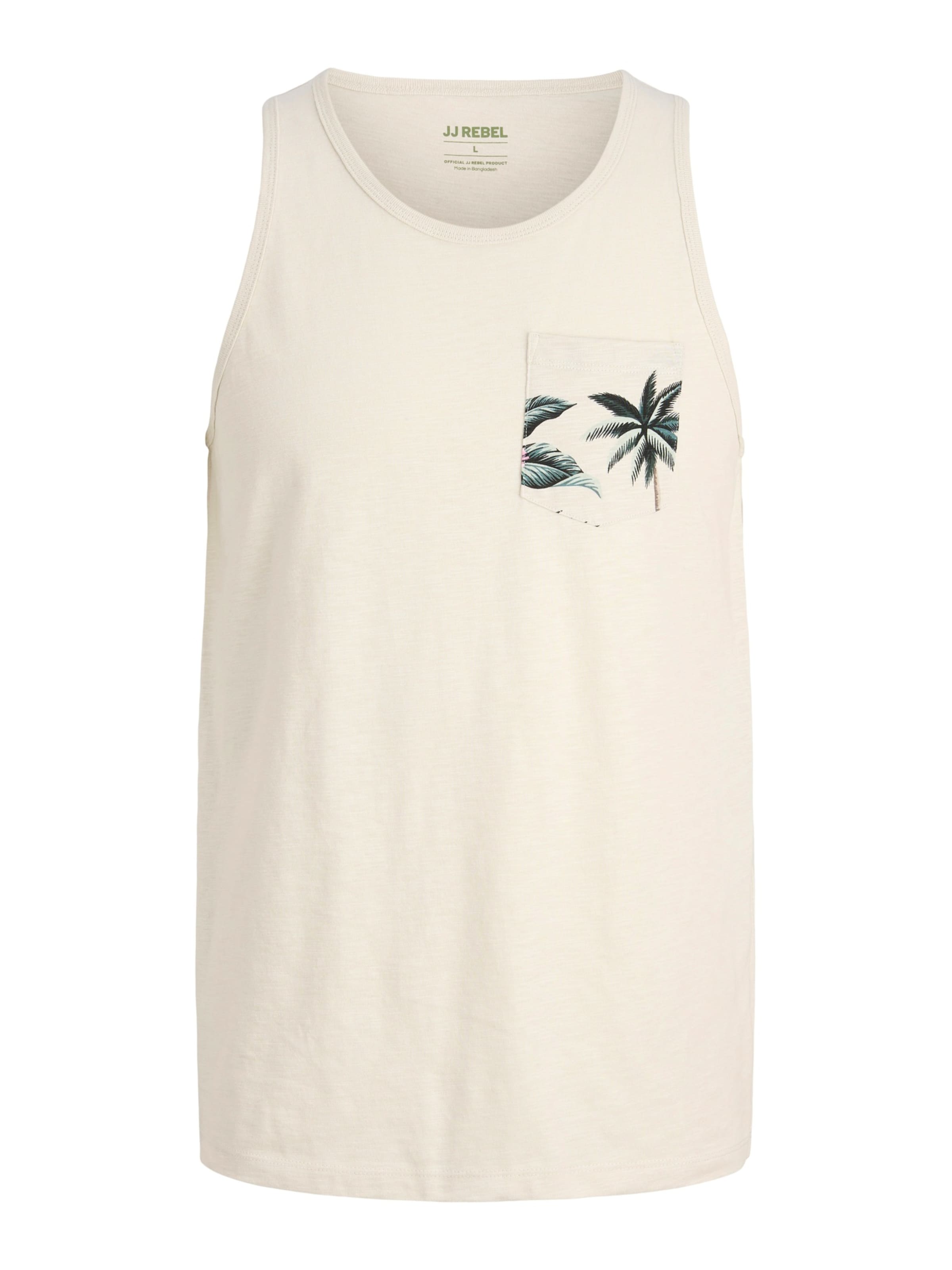 JJ Rebel Póló 'JREBRUSSEL FLOWER' - bézs: elől