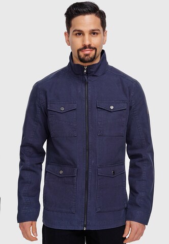 INDICODE JEANS Between-Season Jacket 'Blackburn' in Blue: front