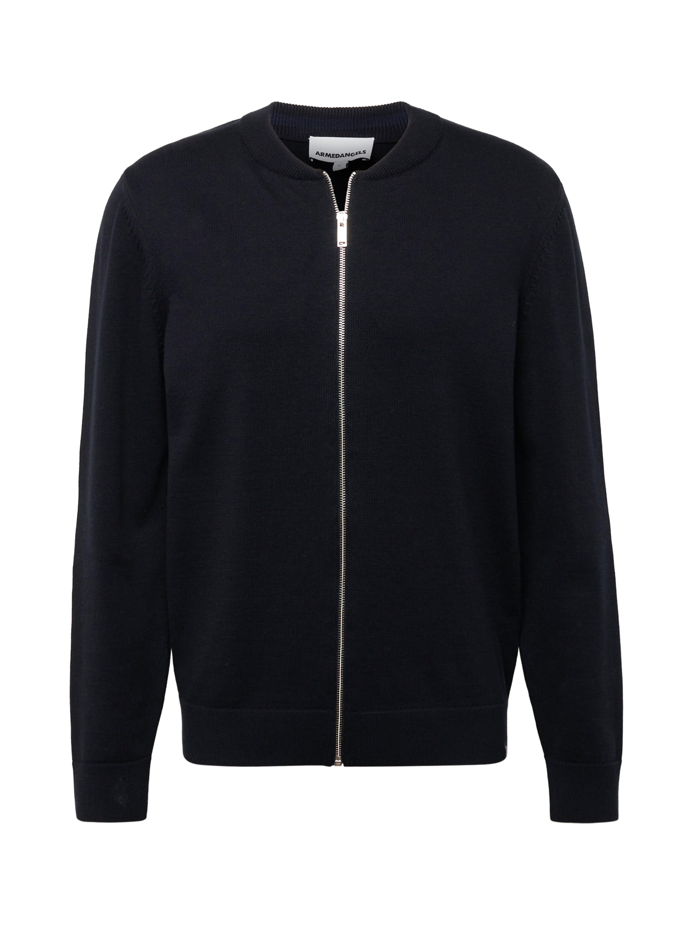 ARMEDANGELS Πουλόβερ 'AGAAMO' σε μαύρο: μπροστά